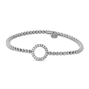 0.28ctw, 18K White Gold Tresore Stretch Bracelet