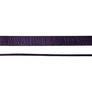 10mm Purple Metallic Pearl Flat Leather