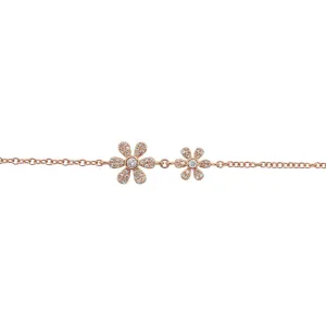 14K GOLD DIAMOND CHLOE FLOWER BRACELET