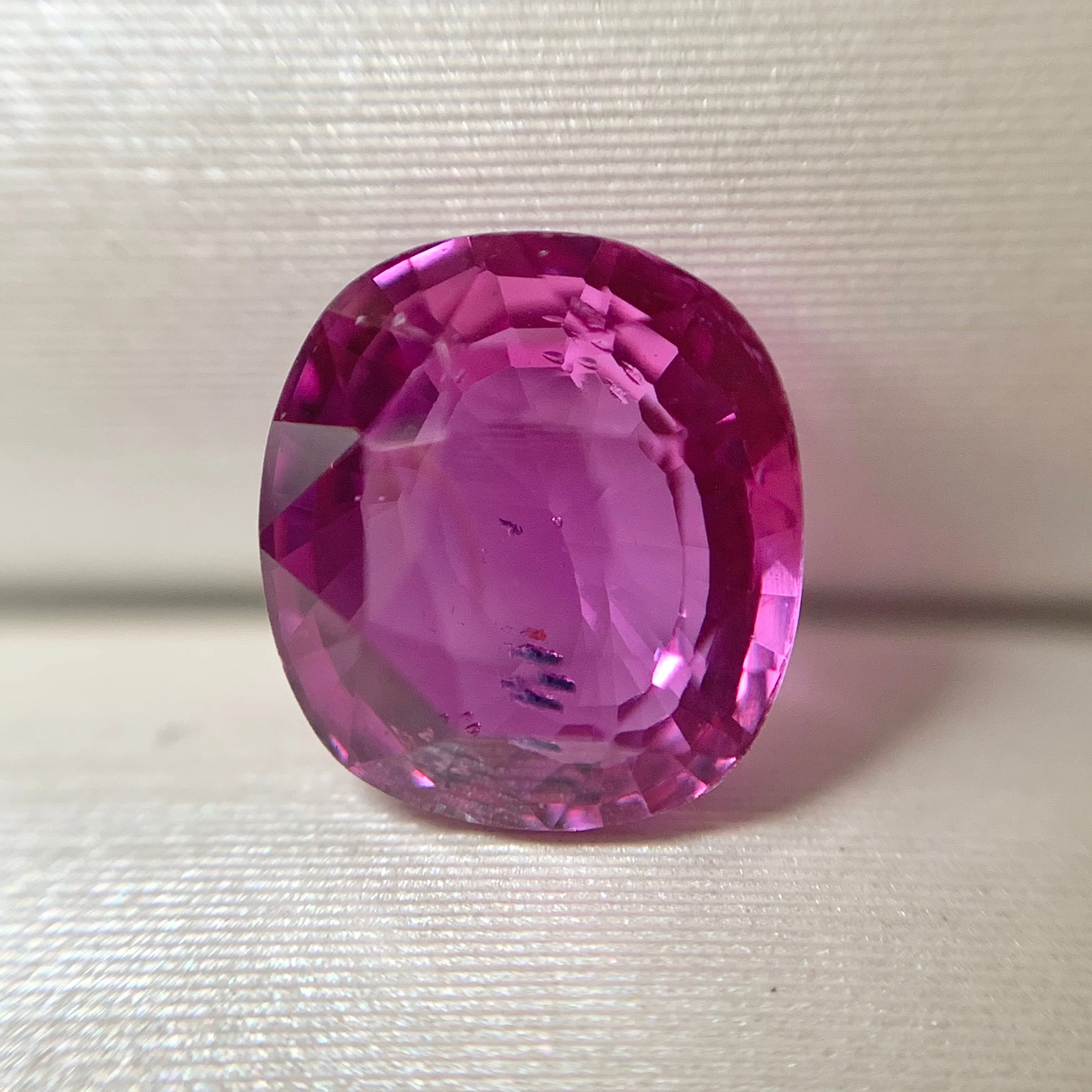 1.50ct Cushion Natural Pink Sapphire No.12006