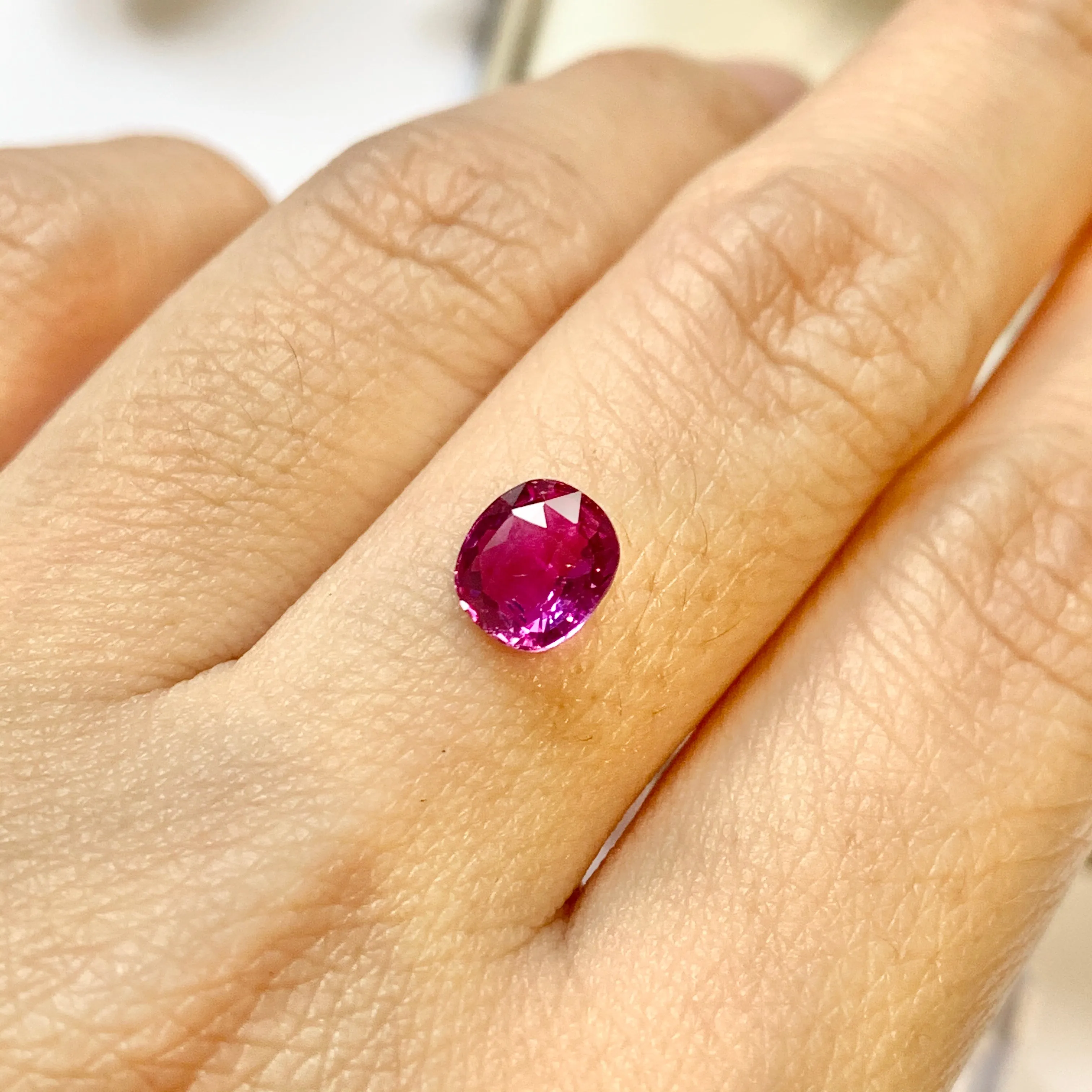 1.50ct Cushion Natural Pink Sapphire No.12006