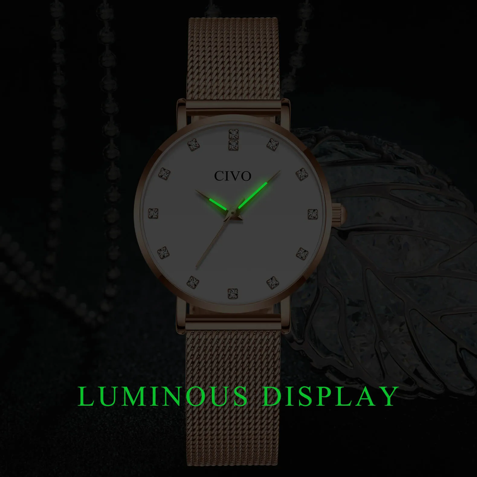 8055C | Quartz Women Watch | Mesh Band