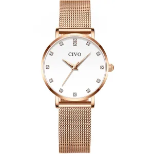 8055C | Quartz Women Watch | Mesh Band