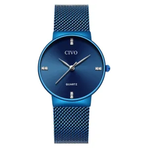 8068C | Quartz Women Watch | Mesh Band