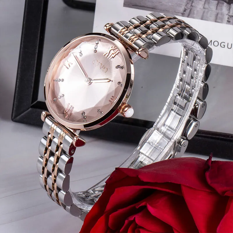 8095C | Quartz Women Watch | Stainless steel Band