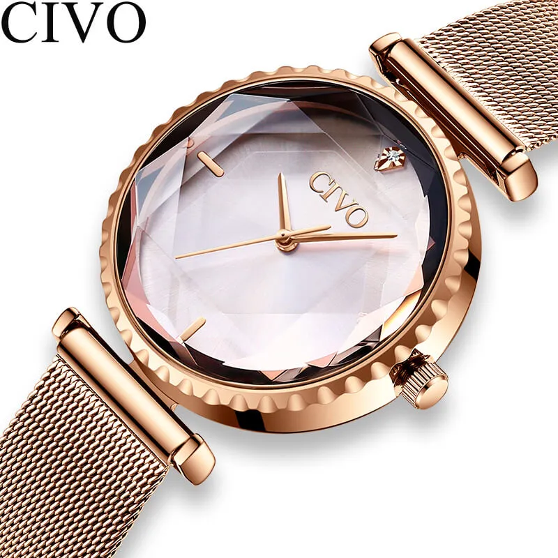 8116C | Quartz Women Watch | Mesh Band