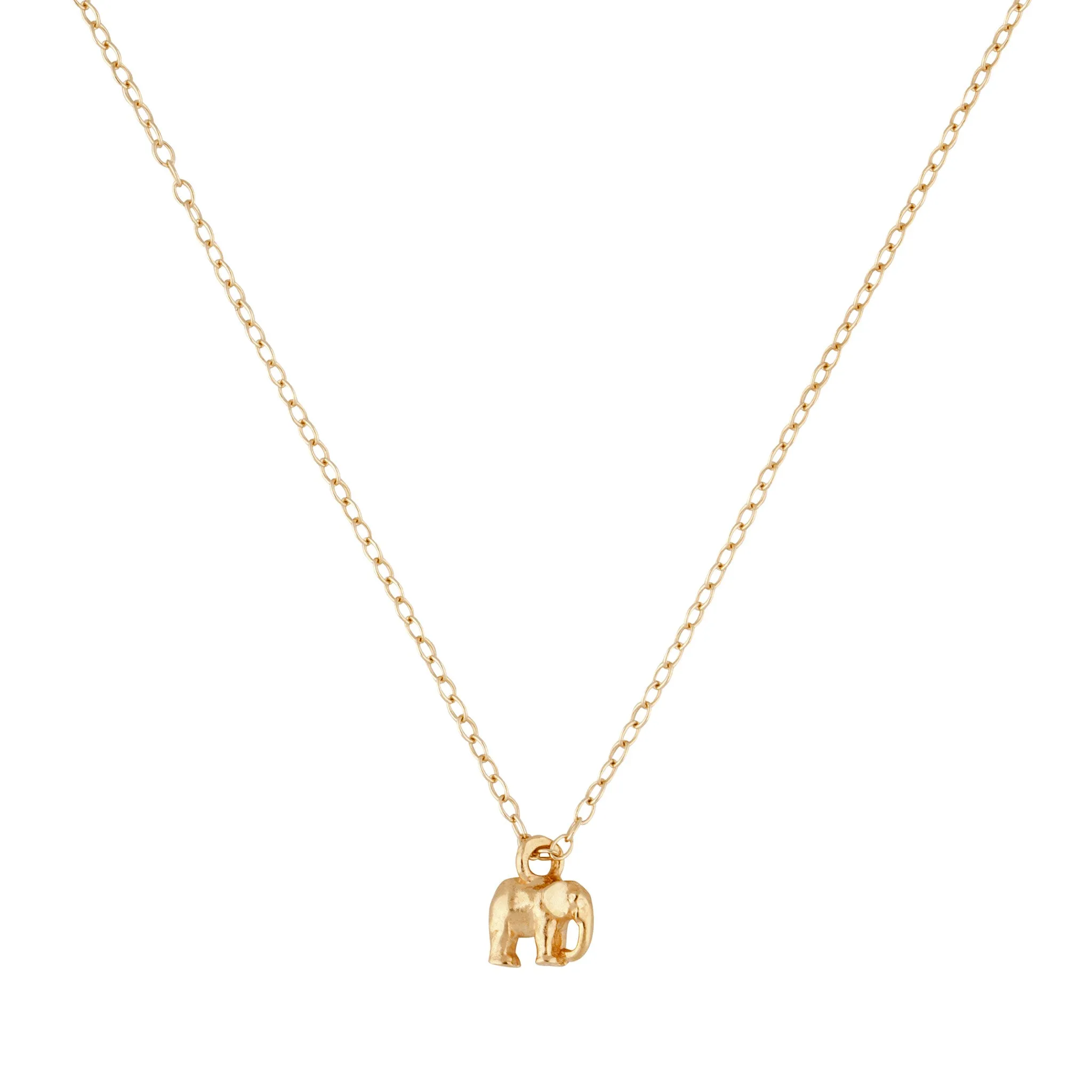 9kt Gold Elephant Pendant Necklace