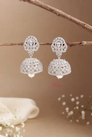 AD Silverpolish Jhumka - Design 3