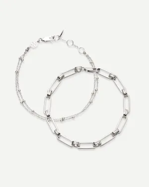 Aegis Double Chain Bracelet Set