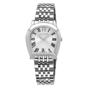 Aigner Alessandria Ladies Watch Full Stainless Steel Case & Bracelet With A Logo Shape