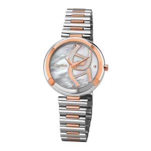 Aigner Gorizia Ladies Watch With Two-Tone Stainless Steel & Rose Gold Plated Case