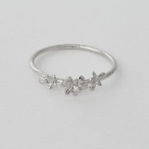 Alex Monroe Silver Tiny Sprouting Rosette Ring