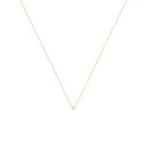 Alexa Fine Jewelry | Dot 18K Gold Necklace w. Diamond