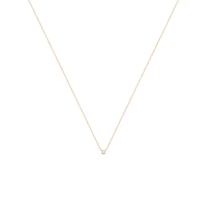 Alexa Fine Jewelry | Dot 18K Rosegold Necklace w. Diamond