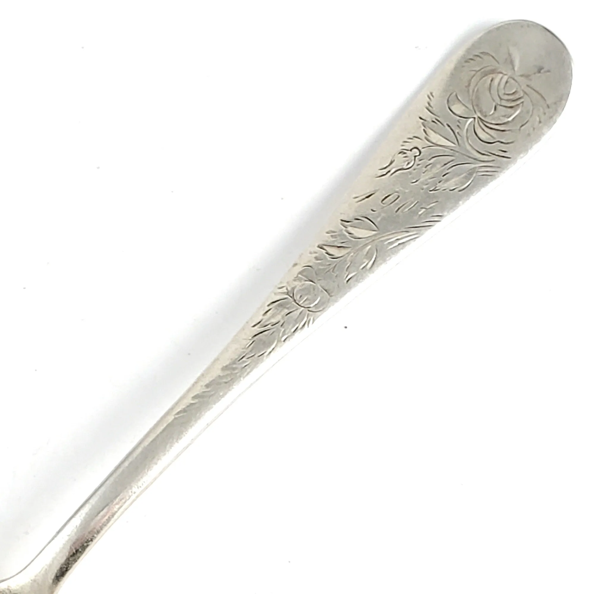 Antique Sterling Silver 1904 Floral Spoon Ring - Made to Order