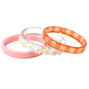 Bangle Set - Orange Daisy