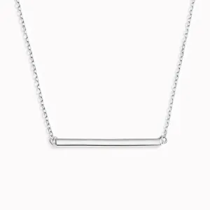 Bar Necklace Silver - Hanne