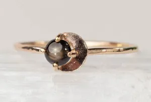 Black Star Sapphire Elea Ring