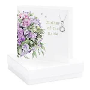 Boxed Mother of the Bride Necklace & Earring Card