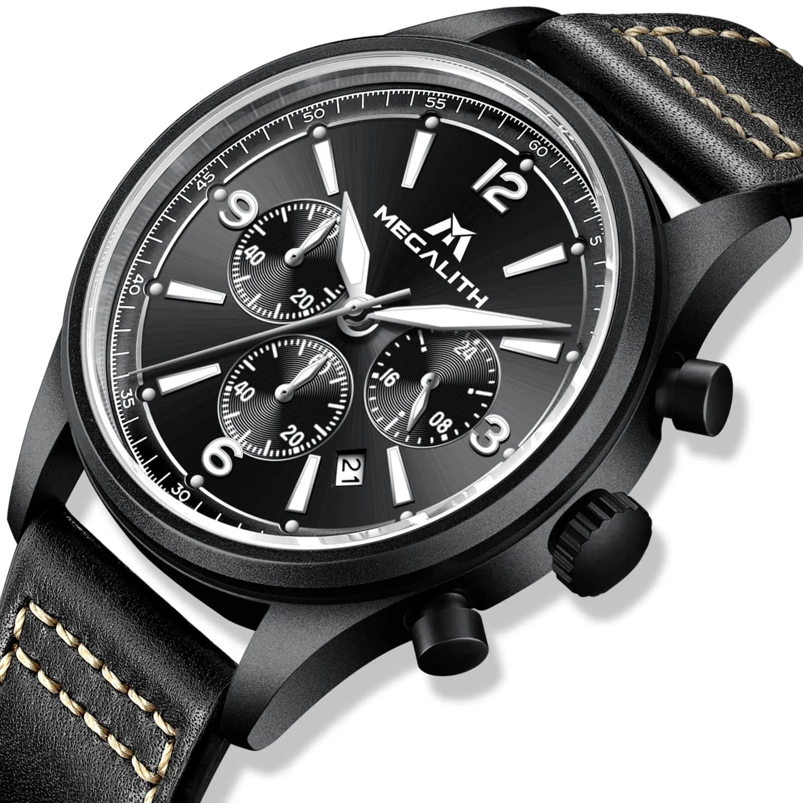 Chronograph Watch | Leather Band | 8246M