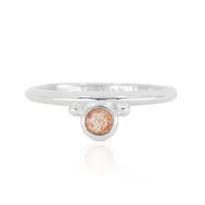 Dia Sunstone Silver Stacker