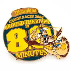 Disney DLR Cast Canoe Races 2004 Mickey & Minnie Mouse Donald Duck Limited Edition 1000 Pin