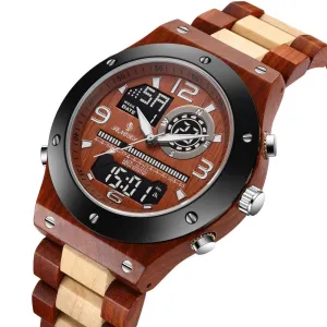 Dual display men's watch multi function quartz watch