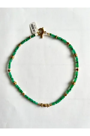 Emerald Semi-Precious Chocker Necklace