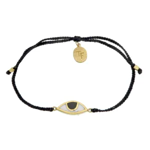 EYE PROTECTION BRACELET - BLACK - GOLD