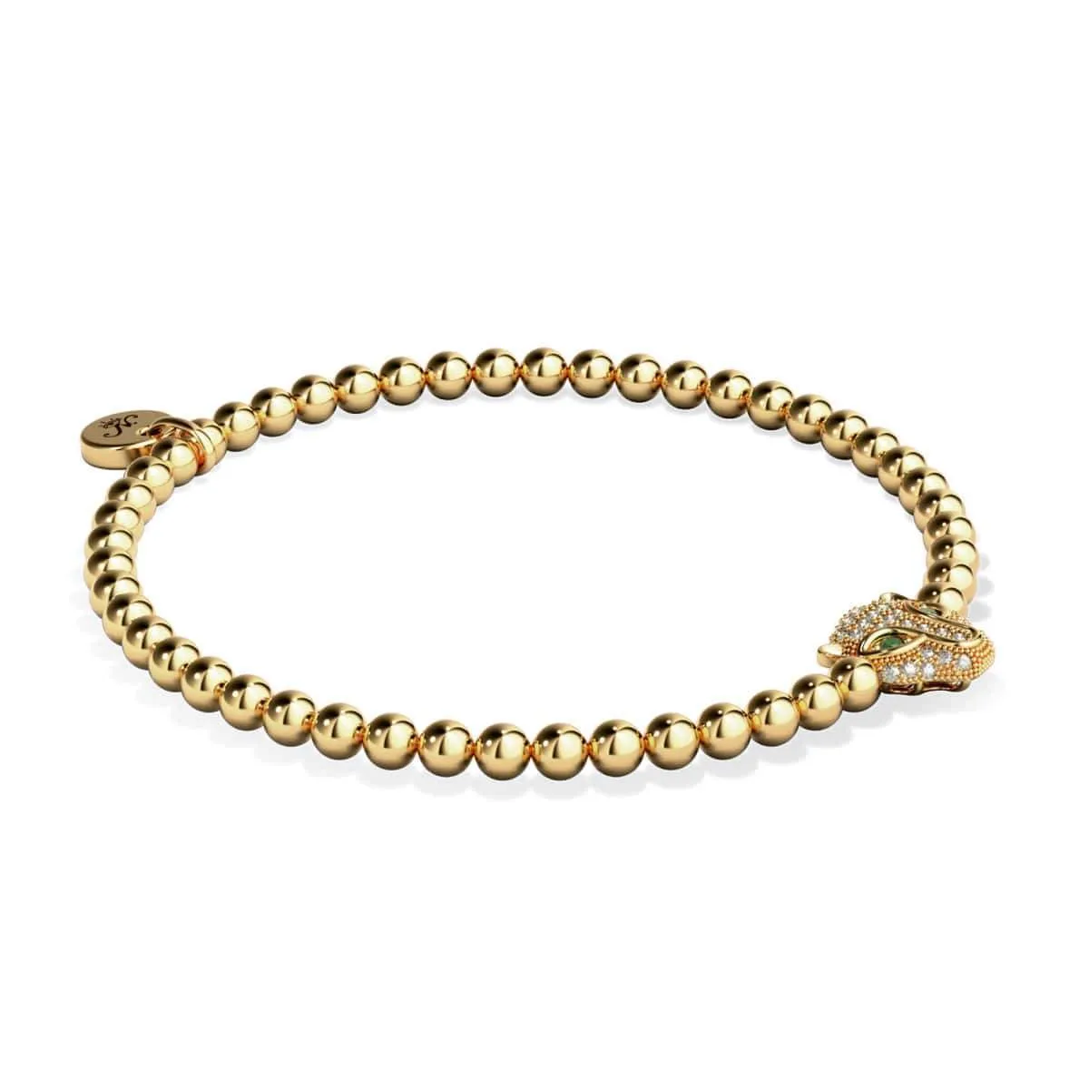 Fierce | 18k Gold | Crystal Cat Bracelet