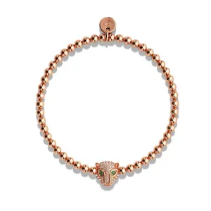 Fierce | 18k Rose Gold | Crystal Cat Bracelet