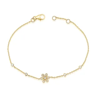 Flower Station Diamond Bracelet