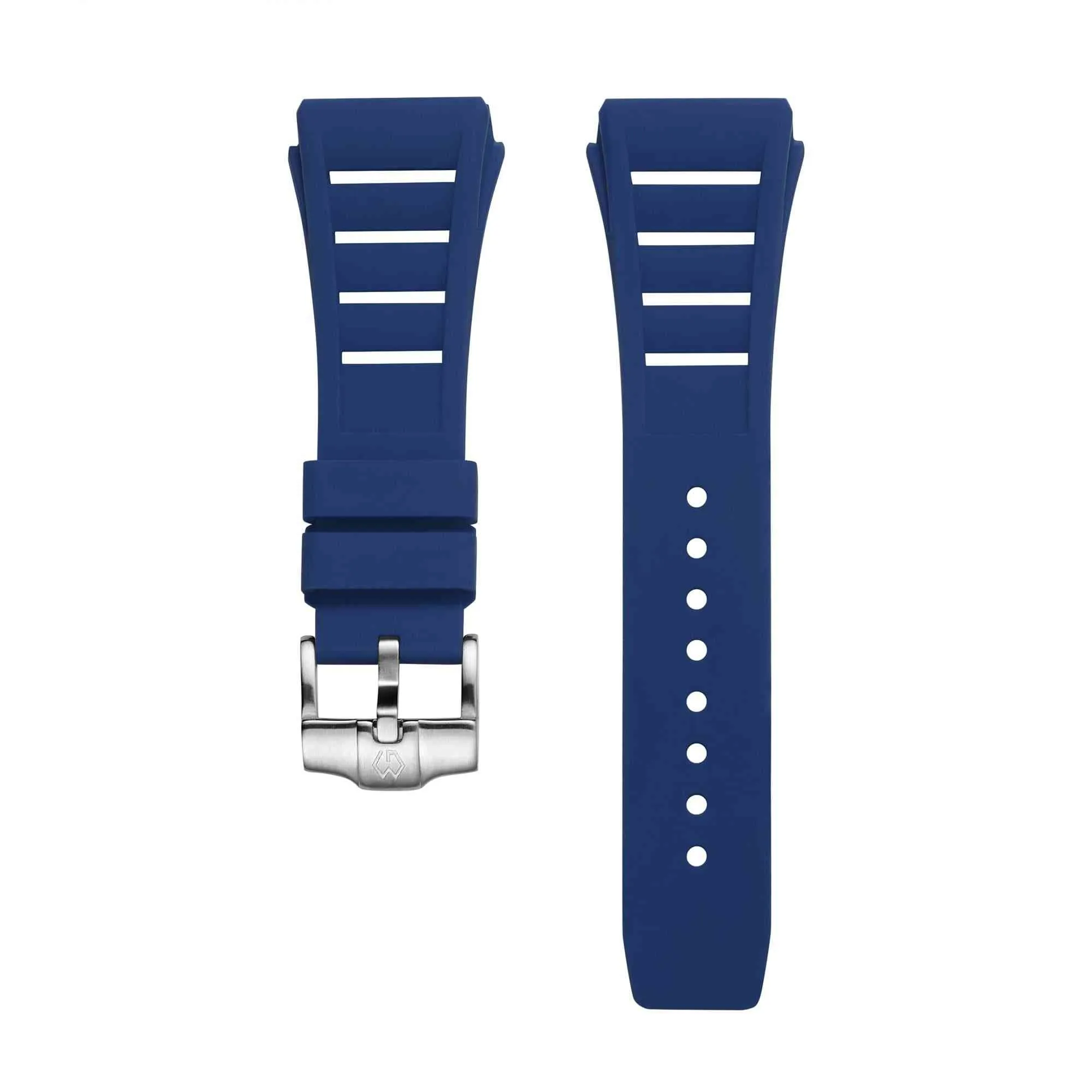 Fluoro Rubber Watch Strap | Blue 21cm