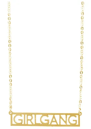 Girlgang Necklace in Gold