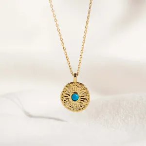 Gold Coin Necklace - Odina