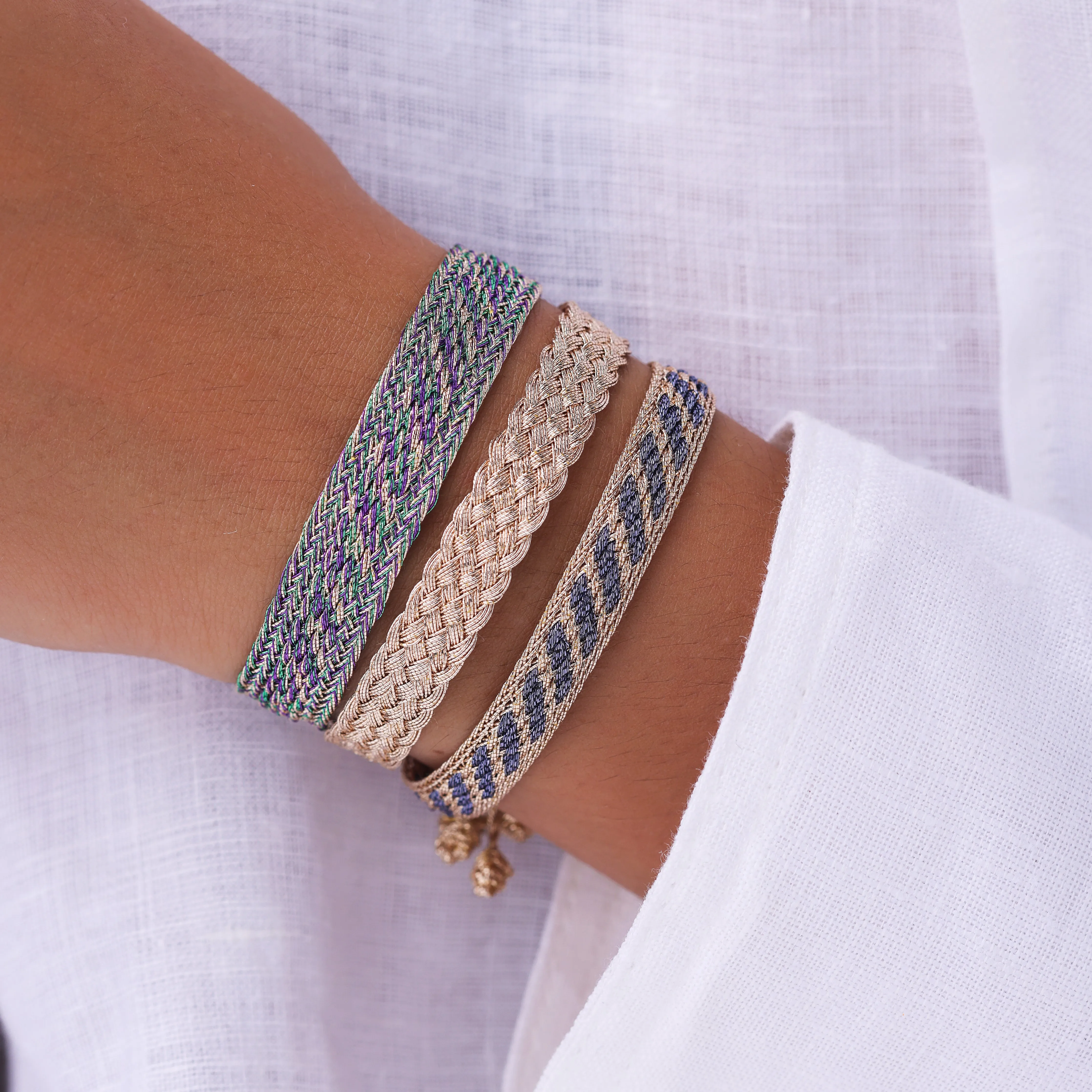 Izy n°1 Bracelet in Rose Gold Purple