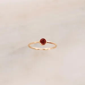 January Birthstone Ring ∙ Garnet