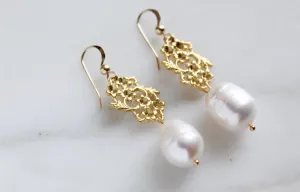 Lace & Pearl dangles