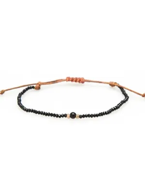 Lotus & Luna Onyx Bracelet