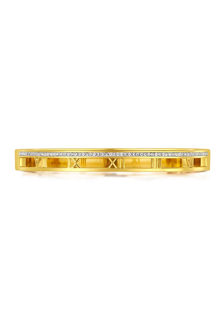 Lucius with Hollow Roman Numeral Bangle