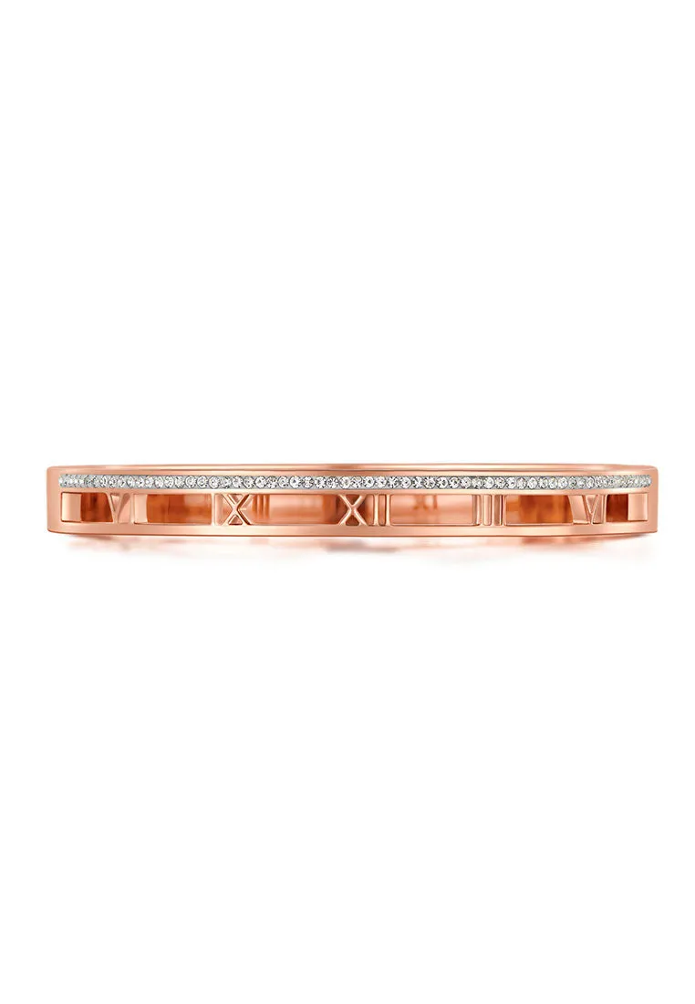 Lucius with Hollow Roman Numeral Bangle