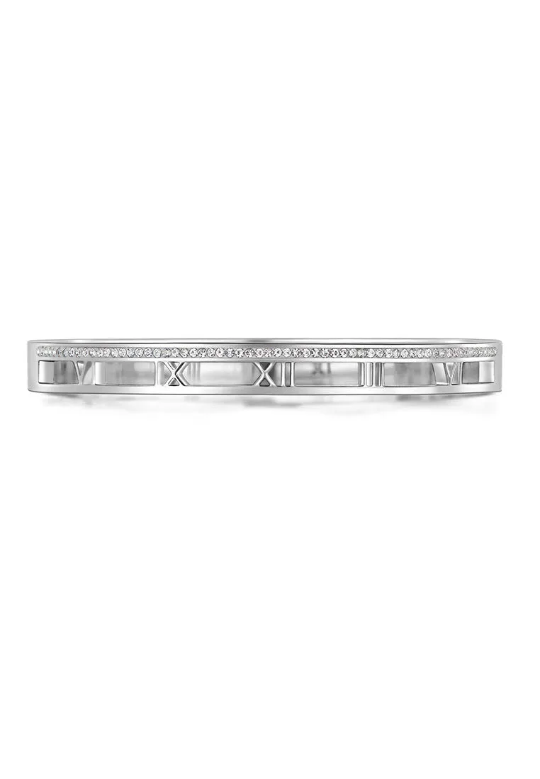 Lucius with Hollow Roman Numeral Bangle