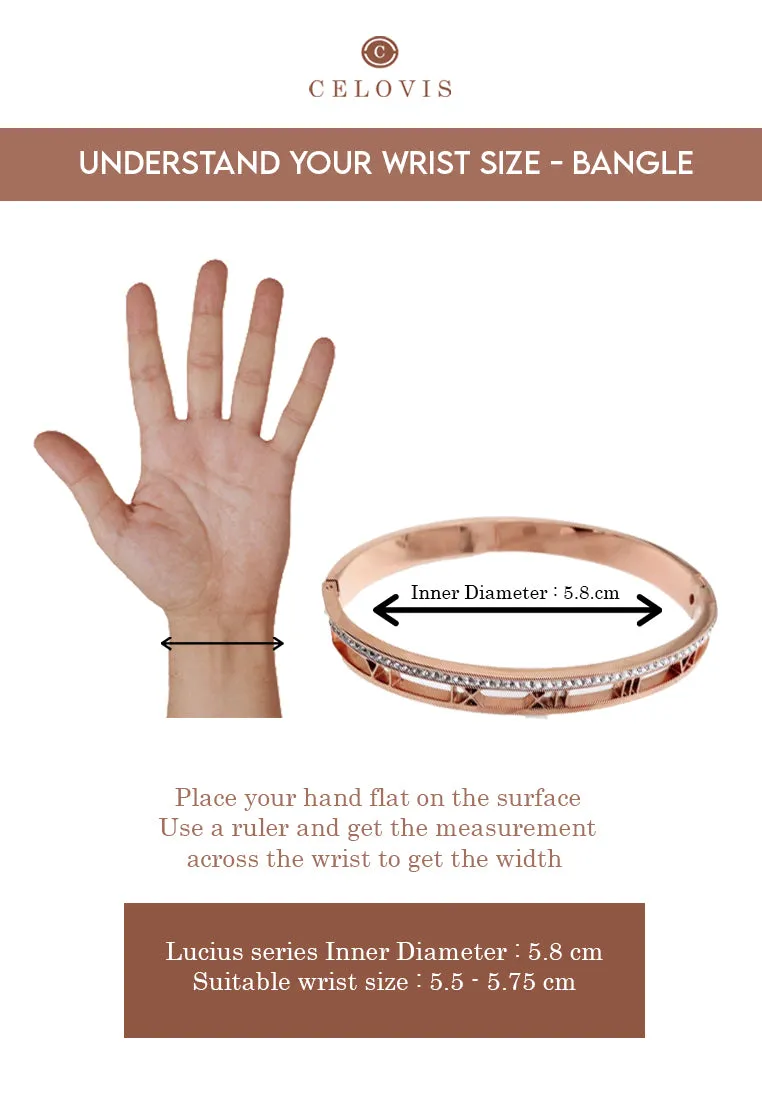 Lucius with Hollow Roman Numeral Bangle