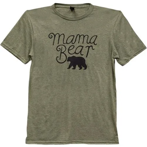 *Mama Bear T-Shirt Heather City Green XL