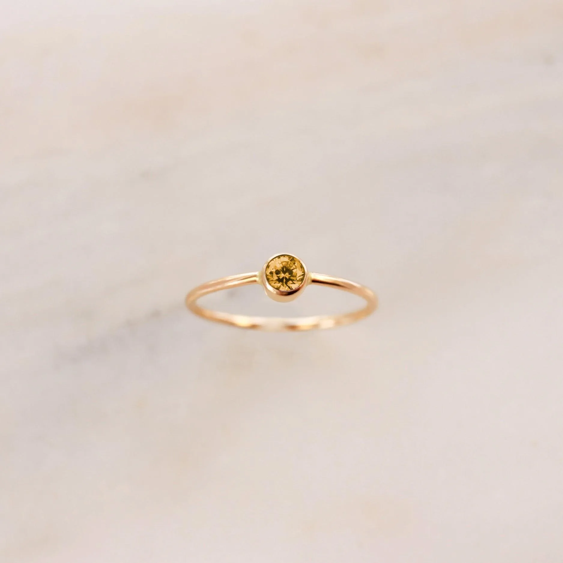 November Birthstone Ring ∙ Yellow Topaz