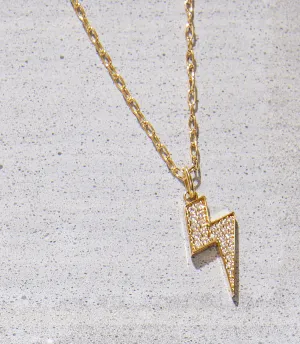 Pavé Lightning Bolt Necklace