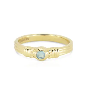 Rana Apatite Gold Ring