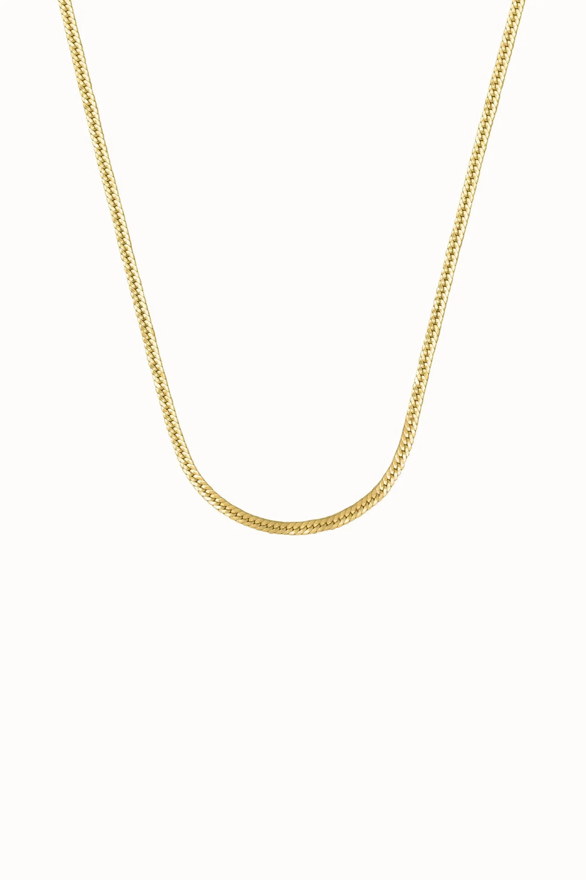 selected femme necklace gold