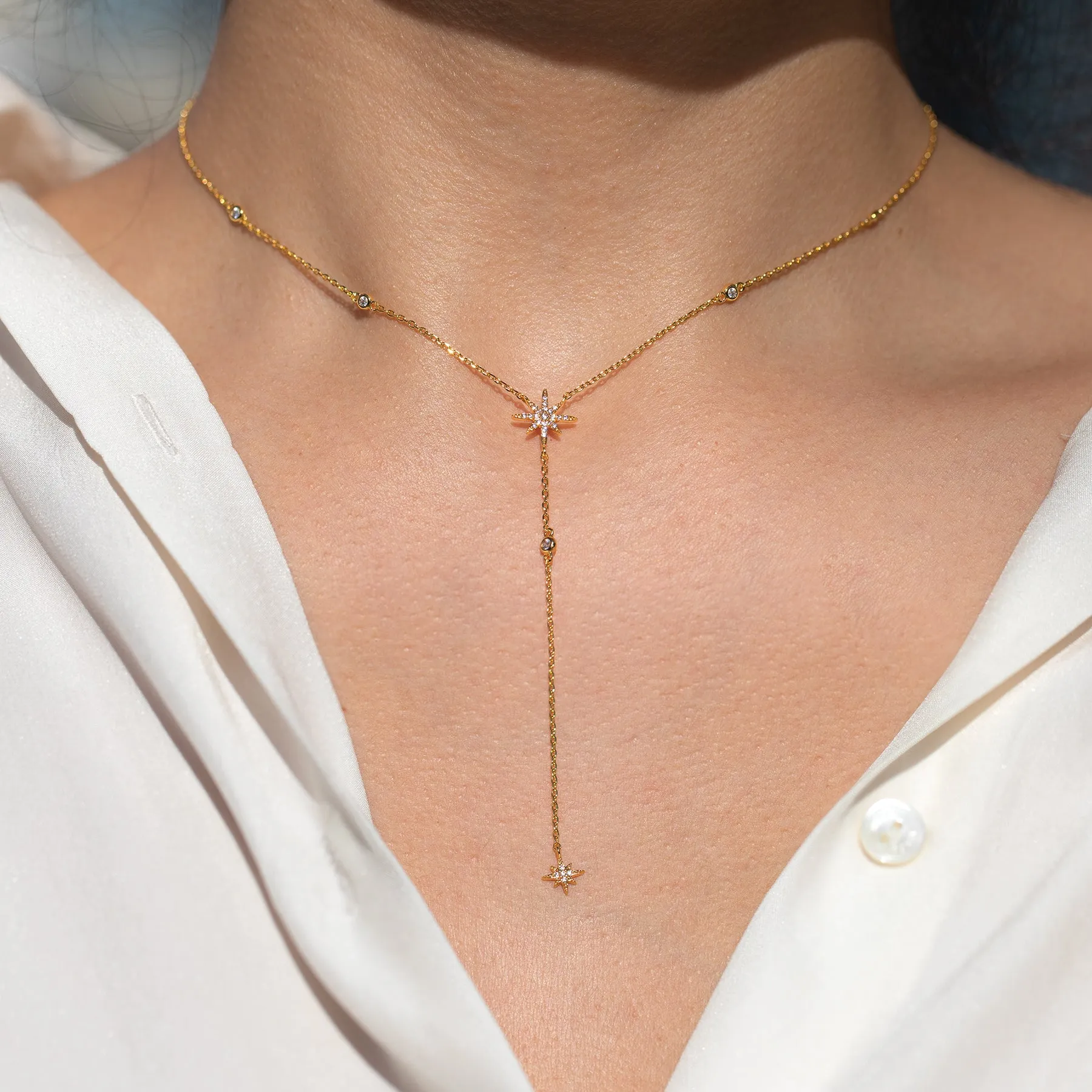 Starlet Y Drop Necklace