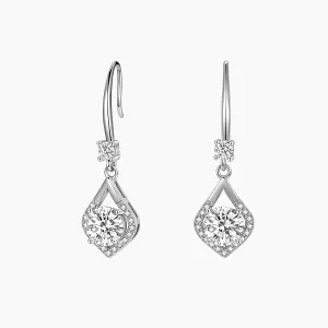 Sterling Silver Cubic Zirconia Drop Earrings